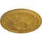 Ekena Millwork Tristan Ceiling Medallion (Fits Canopies up to 5 1/2"), Hand-Painted Iridescent Gold, 26"OD x 3"P CM26TNIGS - alternate 2